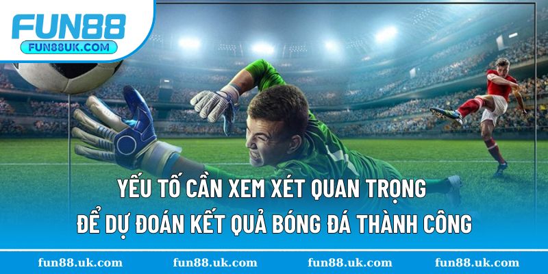 Yếu tố cần xem xét khi dự đoán trận đấu